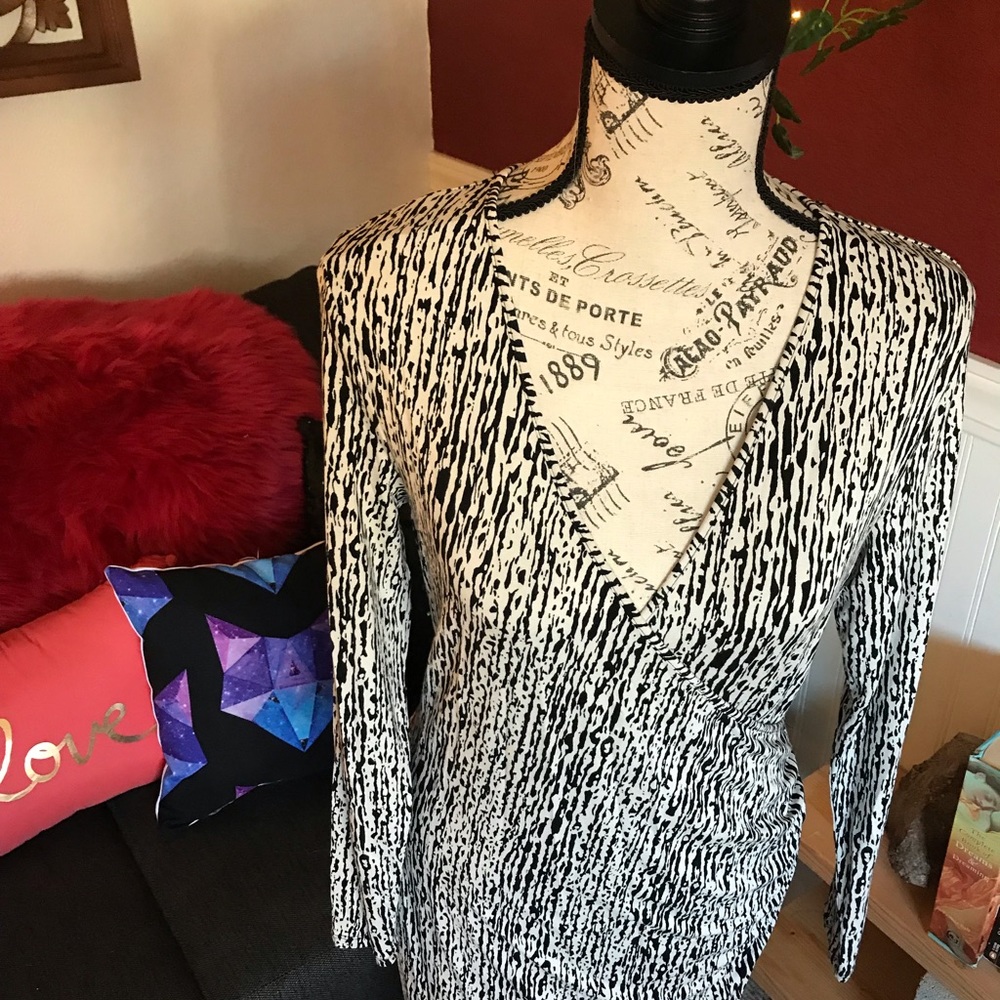BANANA REPUBLIC Ink Drip Print Dress